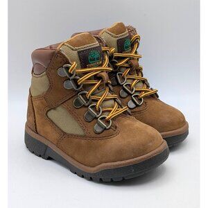 Timberland Brown Kids Boots with Tan Accents